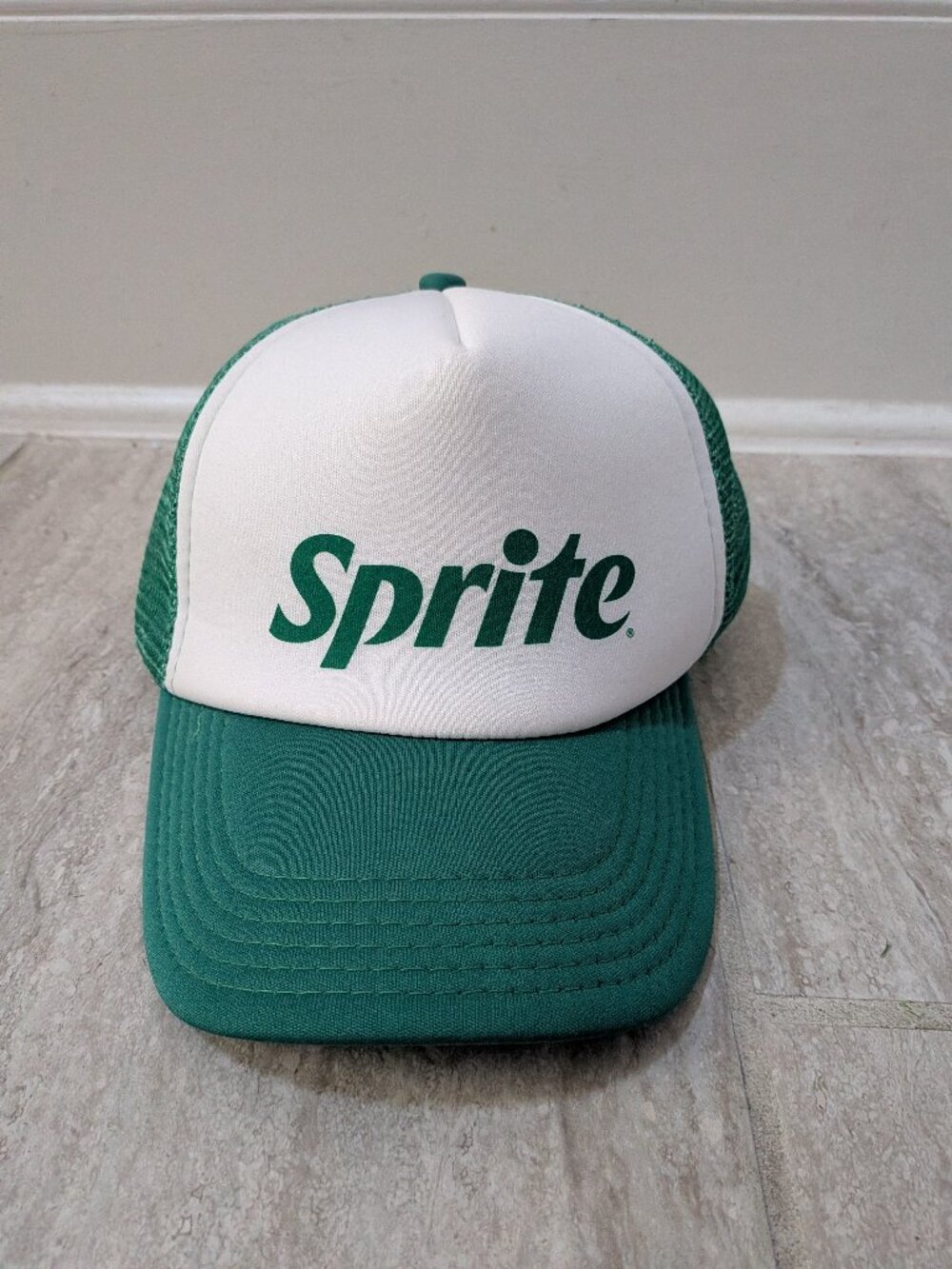 Sprite Trucker Hat Green Mesh Snapback Cap